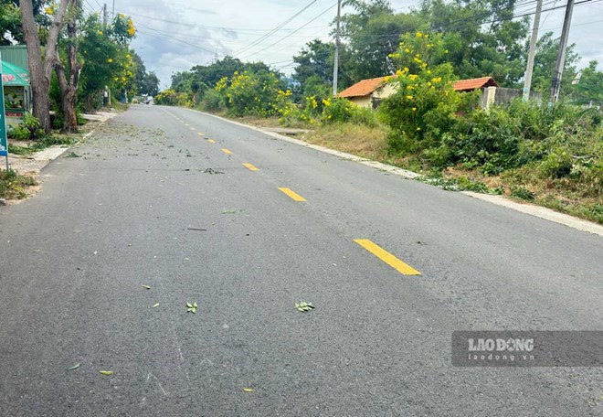 Đoạn đường ĐT.715 qua phường Mũi Né nơi xảy ra vụ tai nạn