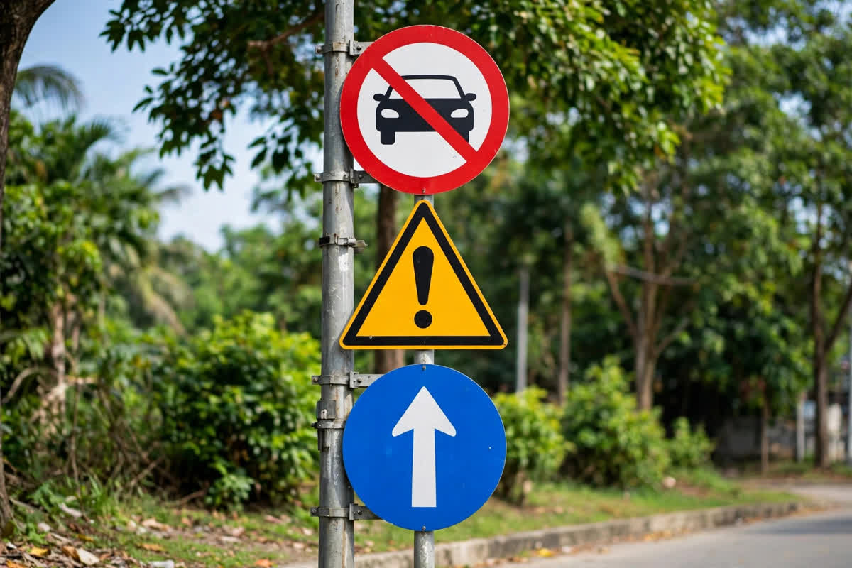 Các nhóm biển báo giao thông đường bộ: biển cấm, biển nguy hiểm, biển hiệu lệnh