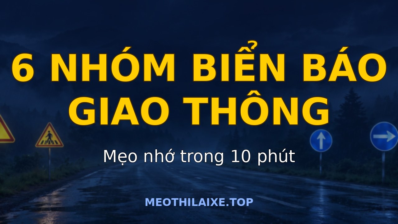 Mẹo nhớ các nhóm biển báo giao thông trong 10 phút