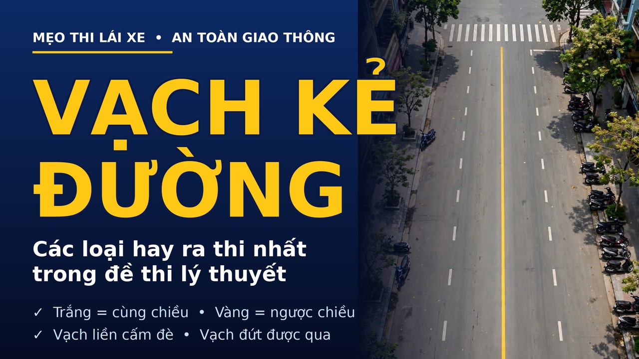 Vạch Kẻ Đường: Các Loại Hay Ra Thi Nhất